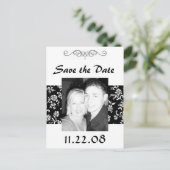 日付の保存 案内ポストカード (スタンド正面)