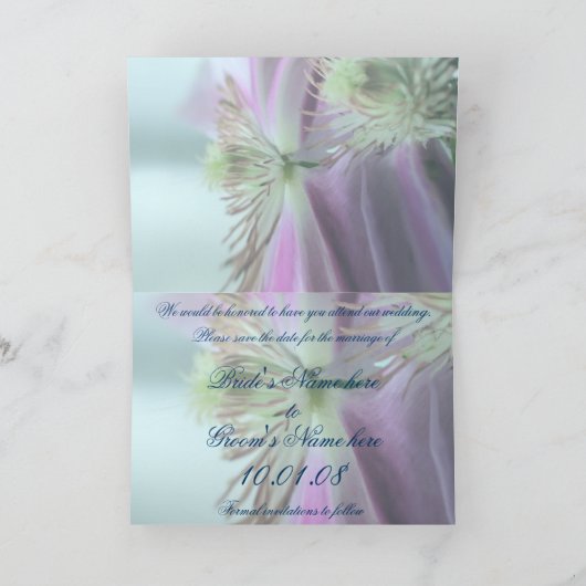 日付の保存 案内状 (内部)