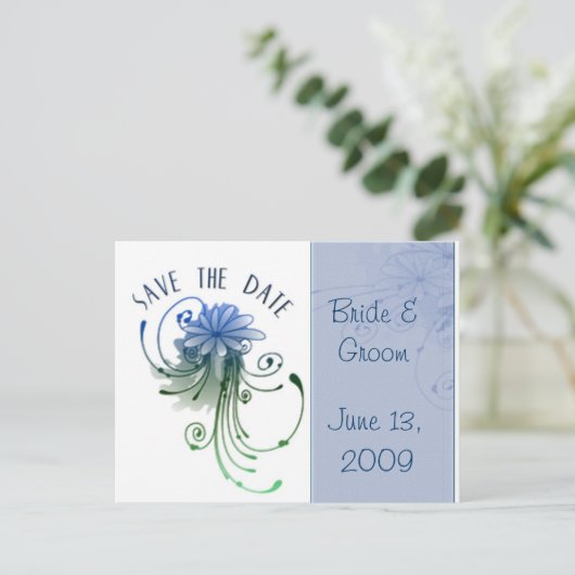 日付の保存…独自の文字の追加 案内ポストカード (スタンド正面)