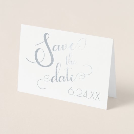 日付の保存 箔カード (正面)