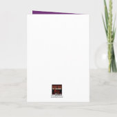 日付の保存（箴言18:22）紫/金ゴールド/白 カード (裏面)