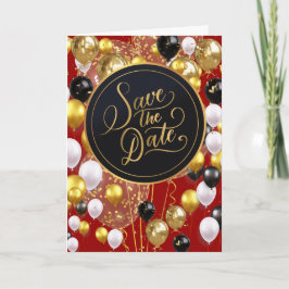 日付の保存(箴言18:22)赤/金ゴールド/白 カード