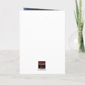 日付の保存（箴言18:22）青/黒/銀 カード (裏面)