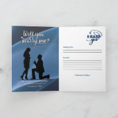 日付の保存（箴言18:22）青/黒/銀 カード (内部)