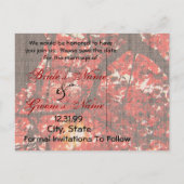 日付の保存 – 紅葉 案内ポストカード (裏面)