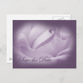 日付の保存 – 紫の情熱 案内ポストカード (正面/裏面)