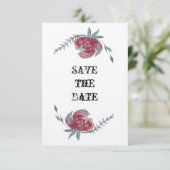 日付の保存，美しいバラカード セーブザデート (スタンド正面)