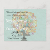 日付の保存 – 花の木 案内ポストカード (裏面)