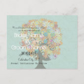 日付の保存 – 花の木 案内ポストカード (裏面)