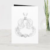 日付の保存 – 花嫁のガウン 招待状 (裏面)