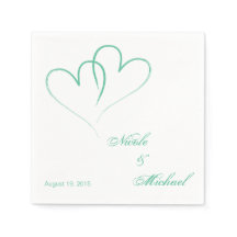 日付の保存 – 2つのハートの組み合わせミント