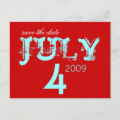 日付の保存 – 7月カスタマイズ-  案内ポストカード (正面)