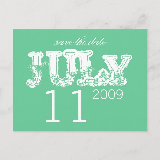 日付の保存 – 7月カスタマイズ-  案内ポストカード (正面)