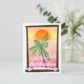 日付の保存 – Barbadosヴィンテージポストカード 案内ポストカード (スタンド正面)
