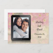 「日付の保存」 iPad 案内ポストカード (正面/裏面)