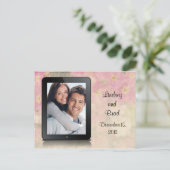 「日付の保存」 iPad 案内ポストカード (スタンド正面)