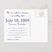 日付の保存 – Peacock 案内ポストカード (裏面)