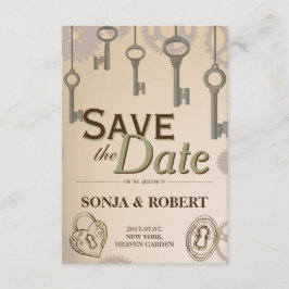 日付の保存 – Steampunkギアと鍵 セーブザデート