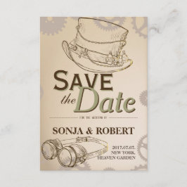 日付の保存 – Steampunk HatとGoogle セーブザデート