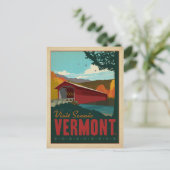 日付の保存 – Visit Scenic Vermont 案内ポストカード (スタンド正面)