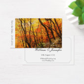 日付の保存Autumn / 秋の結婚式100カード (デスク)