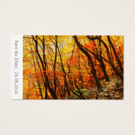 日付の保存Autumn / 秋の結婚式100カード
