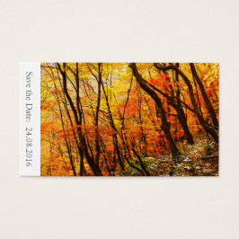 日付の保存Autumn / 秋の結婚式100カード