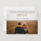 日付の保存Burlapリース秋 招待状 (裏面)