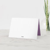 日付の保存Calla Lily Purpleラベンダー 案内状 (裏面)