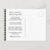 日付の保存Christmasプレイドパーティー 案内ポストカード (裏面)