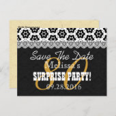 日付の保存SURPRISE 80th誕生日P04C 案内ポストカード (正面/裏面)