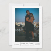 日付の保結婚存パーソナライズされた セーブザデート (正面)
