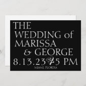 日付の保結婚存 招待状 (正面/裏面)