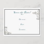 日付の入力を保存す空白のる – はがきスタイル 案内ポストカード (正面)