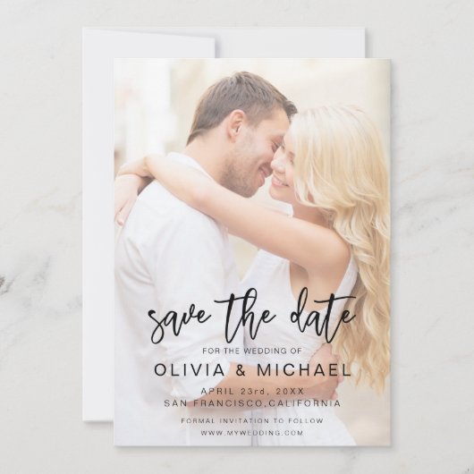 日付の写真の写真結婚の保存 セーブザデート (正面)