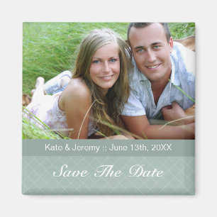 日付の写真の結婚式の磁石を救って下さい マグネット