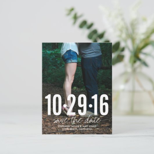 日付の写真はがきを保存する（大） 案内ポストカード (スタンド正面)