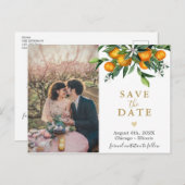 日付の写真はがきを除いてオレンジガーデン 案内ポストカード (正面/裏面)