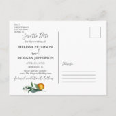 日付の写真はがきを除いてオレンジガーデン 案内ポストカード (裏面)