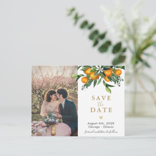 日付の写真はがきを除いてオレンジガーデン 案内ポストカード (スタンド正面)