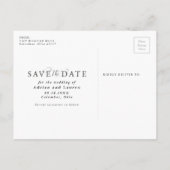 日付の写真はがきエレガントを保存 案内ポストカード (裏面)