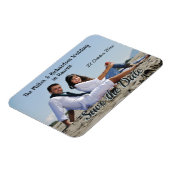 日付の写真を保カスタム存 マグネット (左側)