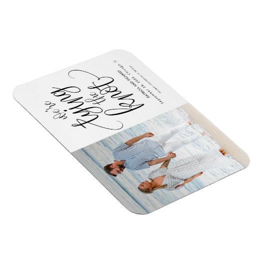 日付の写真を保存して結び目の結婚式 マグネット (右側)