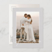 日付の写真を保存する私たち結婚に鉛筆 案内ポストカード (正面/裏面)