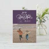 日付の写真を保存モダンする結び目 セーブザデート (スタンド正面)