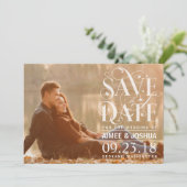 日付の写真を保存-フローラフロッシュタイポグラフィ セーブザデート (スタンド正面)