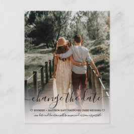 日付の写真を結婚変更する 案内ポストカード