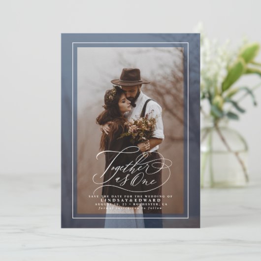 日付の写真エレガントを保存 セーブザデート (スタンド正面)