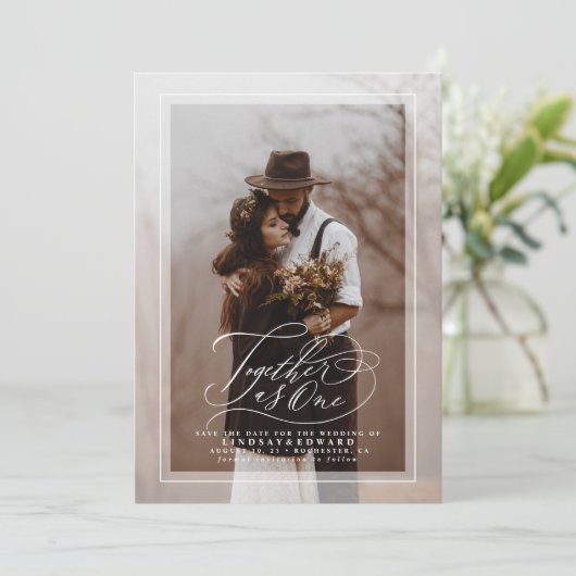 日付の写真エレガントを保存 セーブザデート (スタンド正面)