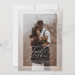 日付の写真エレガントを保存 セーブザデート